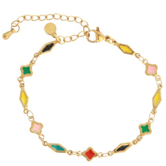 Armband mit mehrfarbigen Anhängern