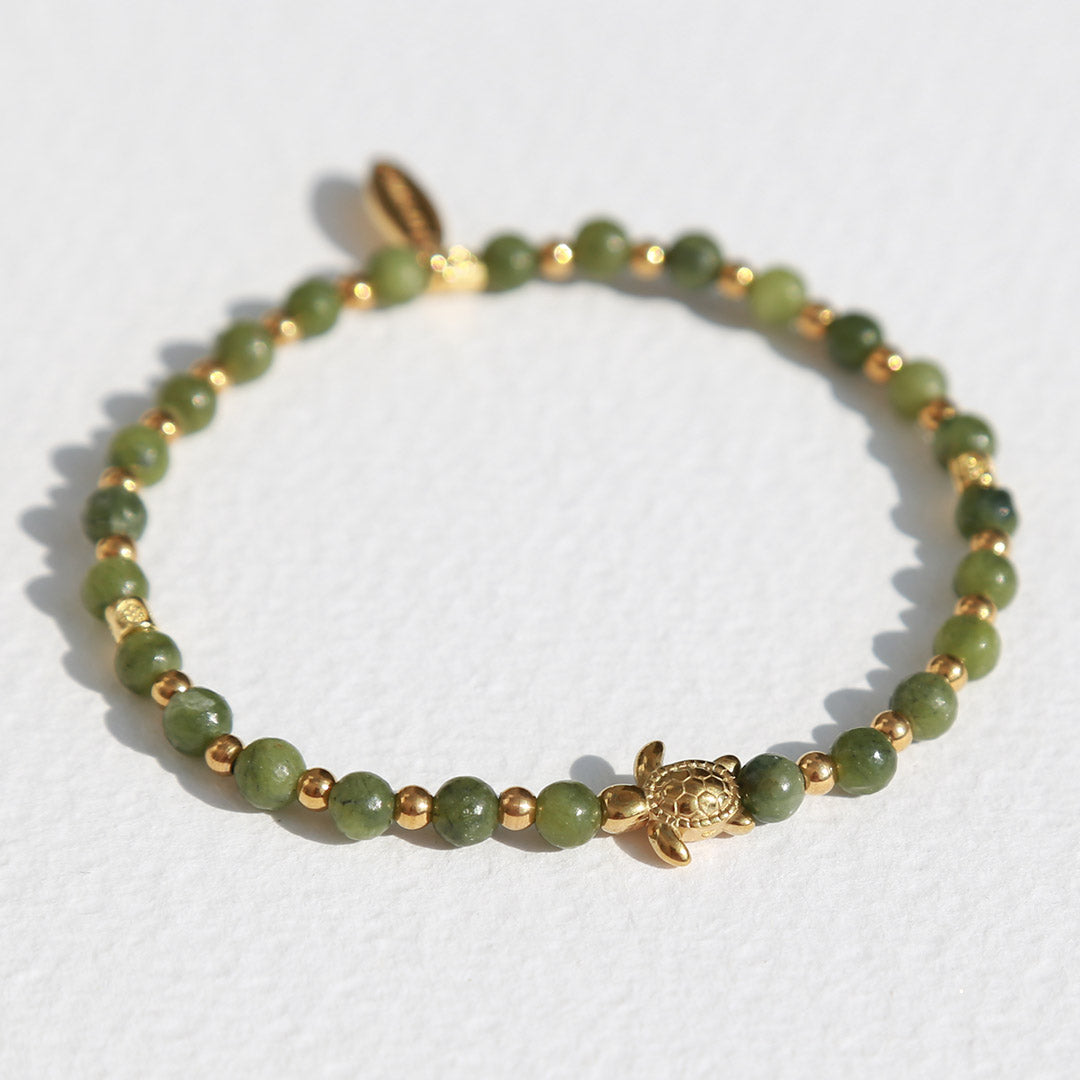 Armband gemstone turtle serpetine