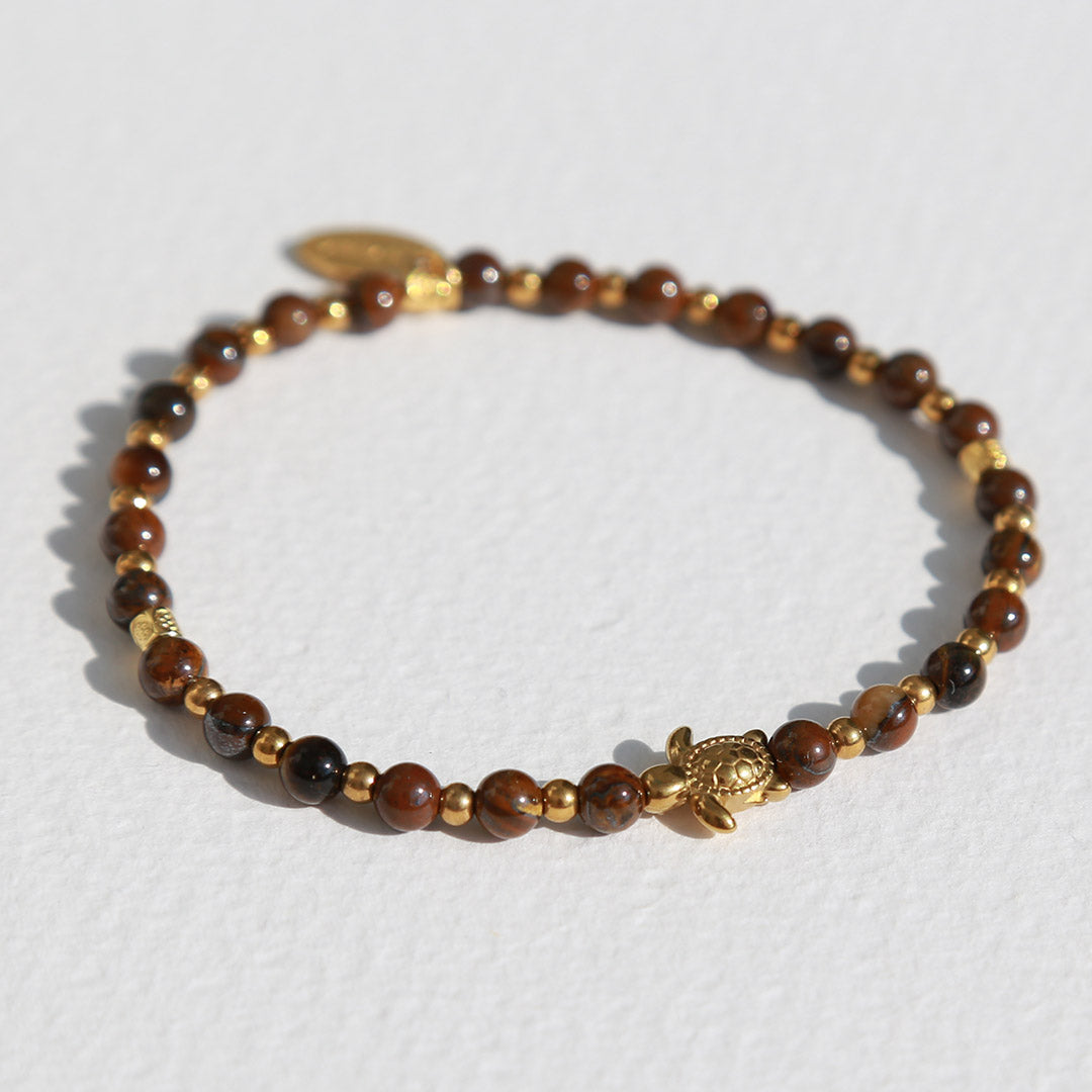 Armband gemstone turtle tigereye