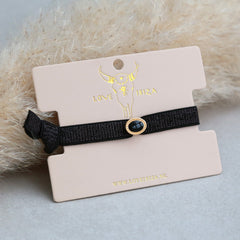 Pulsera negra brillante