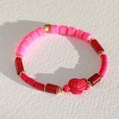 Bracelet turtle pink