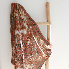 Bandana sjaal bruin rood paisley