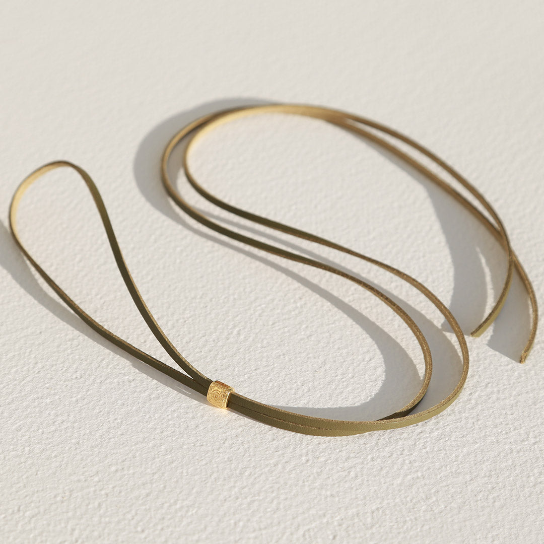 Choker Navajo olivgolden