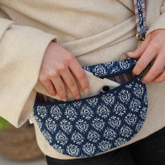 Crossbody tas Indian blue