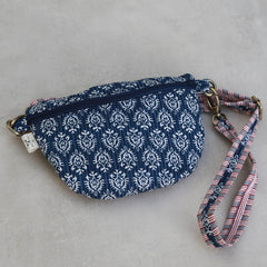 Crossbody tas Indian blue