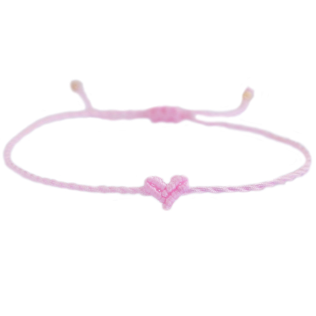 Fußkettchen Love Ibiza Herz Babyrosa