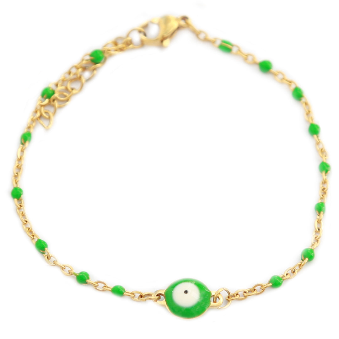 Brassard œil grec vert