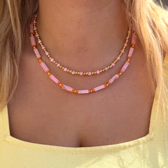 Ketting Maui roze