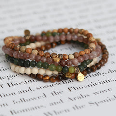 Brazalete nómada de piedras preciosas serpentinas