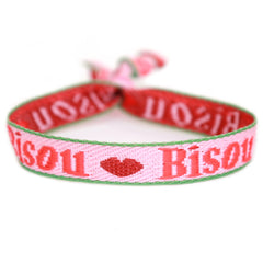 Gewebtes Armband Bisou