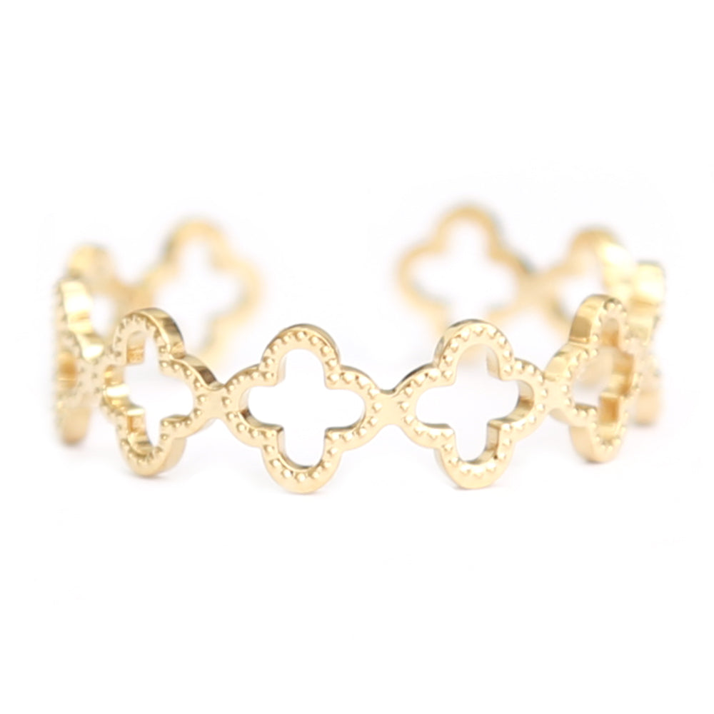 Tréboles de anillo de oro