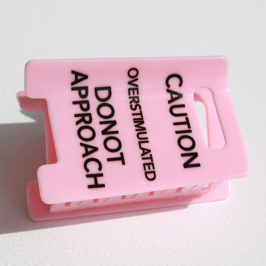 Haarklem Caution roze