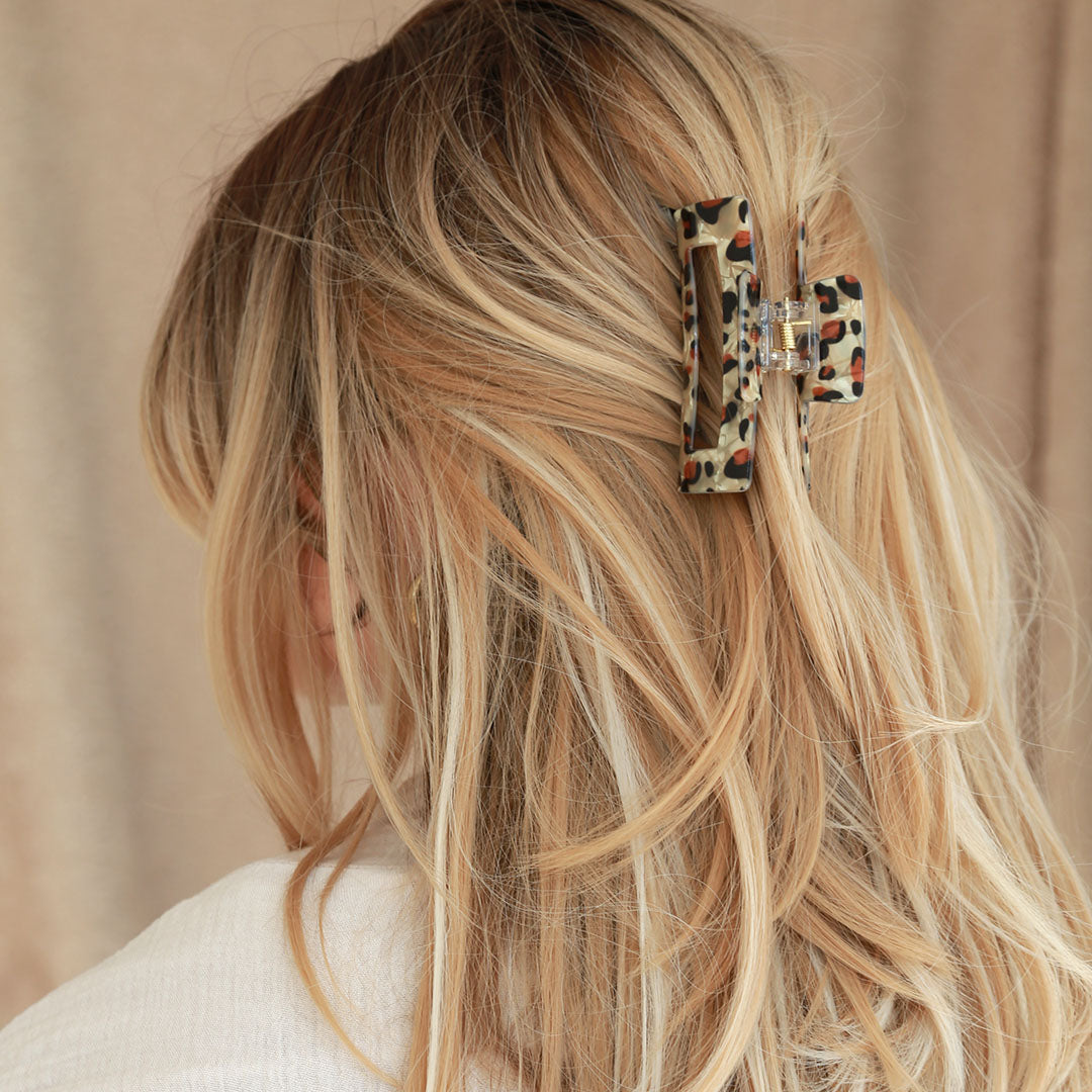 Haarspange Leopardenmarmor