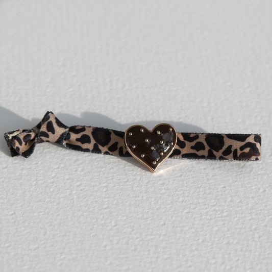 Armband studs luipaard bruin 1080