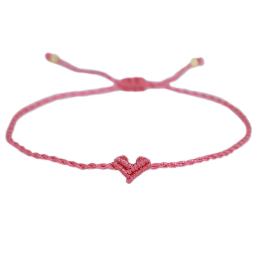Love Ibiza heart armband framboos