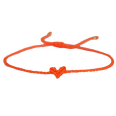 Brassard coeur Love Ibiza orange fluo