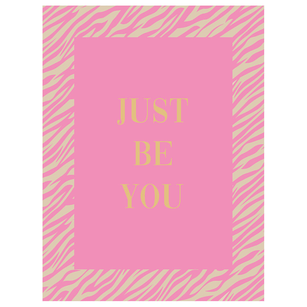 Card - Just be you pink