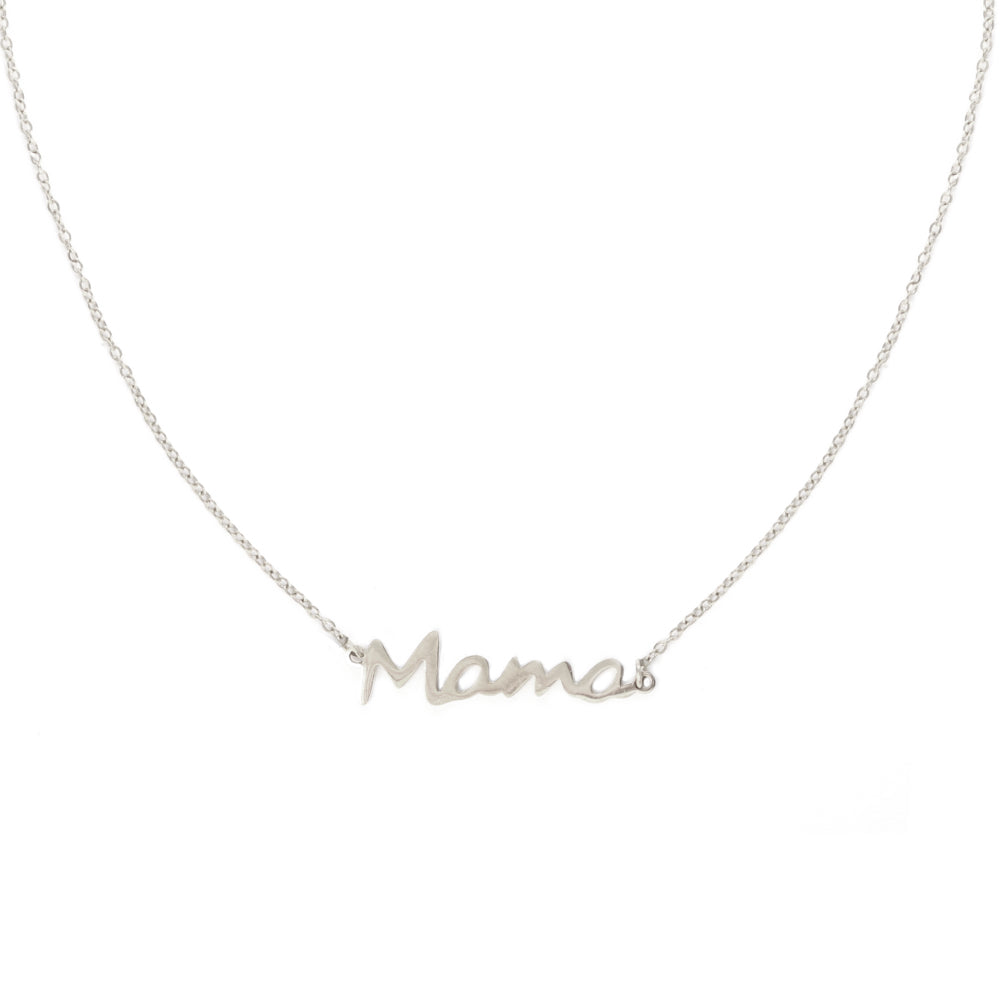 Silberne Halskette Mama