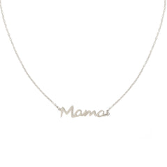 Silberne Halskette Mama