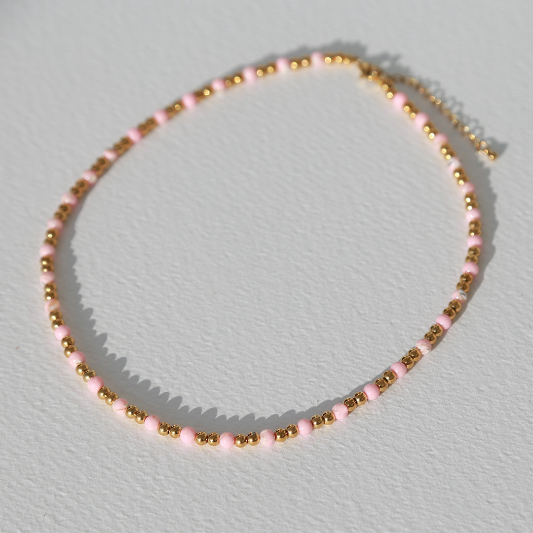 Necklace Moraira light pink