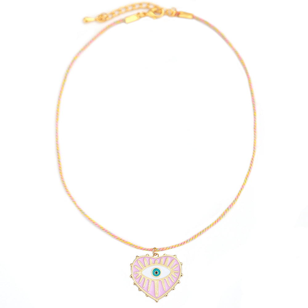 Ketting Santorini rosa claro