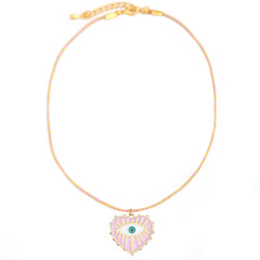 Ketting Santorini rosa claro