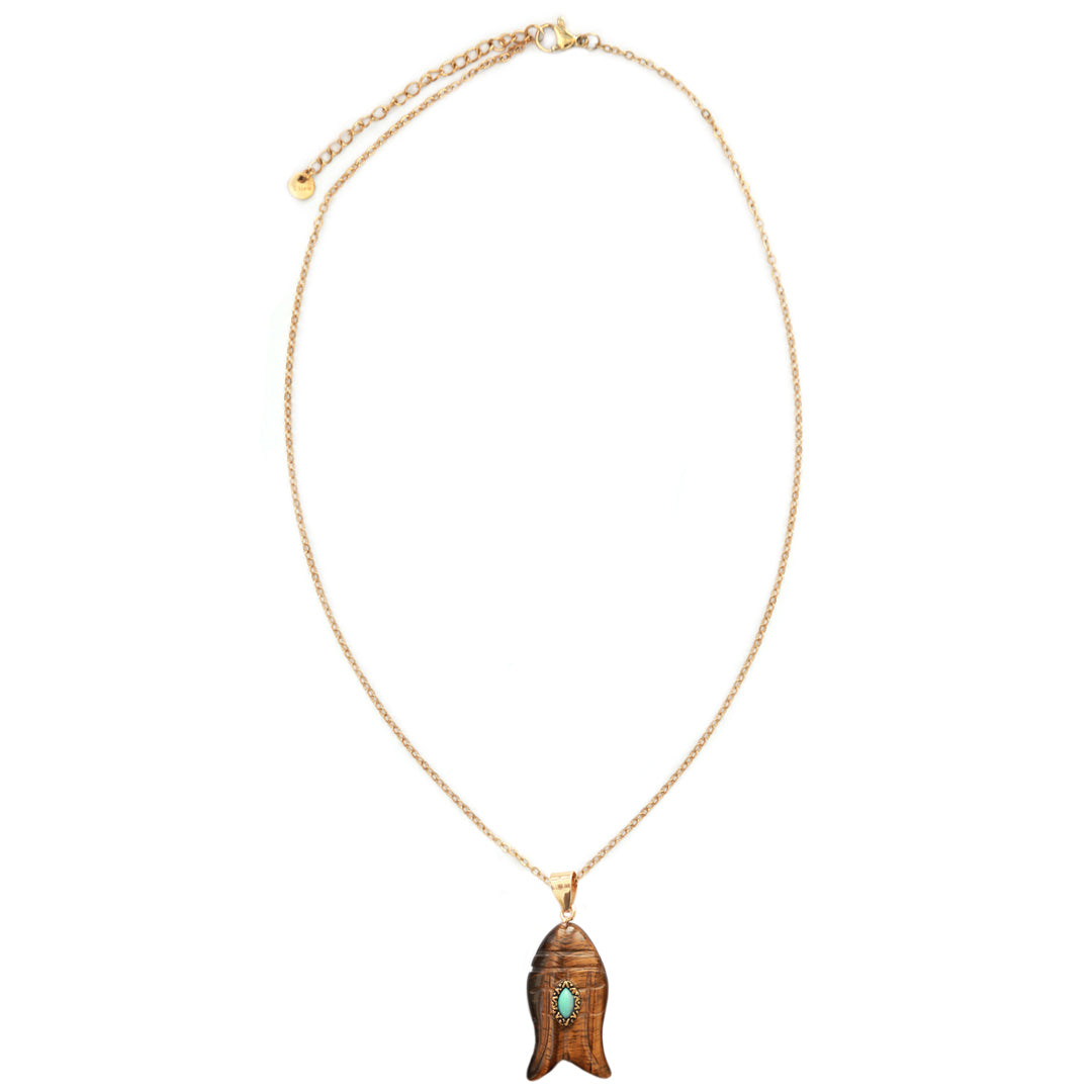 Ketting amulet fish