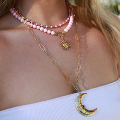 Gouden lange ketting chain