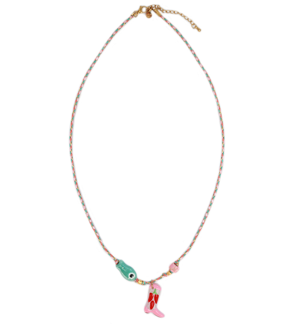 Botte hippie à collier 