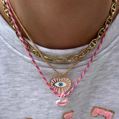 Ketting Santorini rosa claro