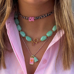Collier en or Rocks turquoise