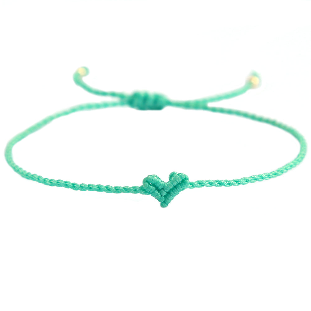 Pulsera de tobillo love Ibiza corazón turquesa
