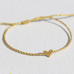 Bracelet small heart gold