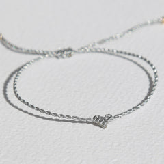 Armband klein hart zilver