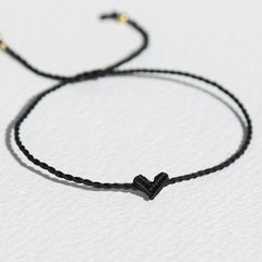 Love Ibiza Herzarmband schwarz