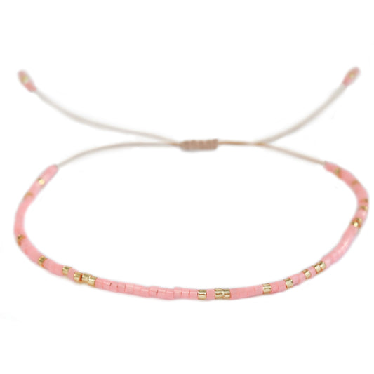 Brazalete Miyuki coral neón 1000