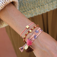 Armband Moraira Stern Brique Stein