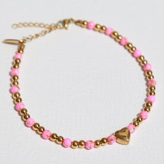Moraira enkelband pink