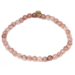 Brazalete nómada de piedra preciosa de cuarzo hematita