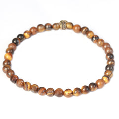 Pulsera nómada de piedra preciosa ojo de tigre