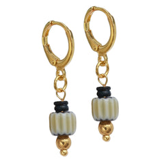 Gouden oorbellen mystic soul black