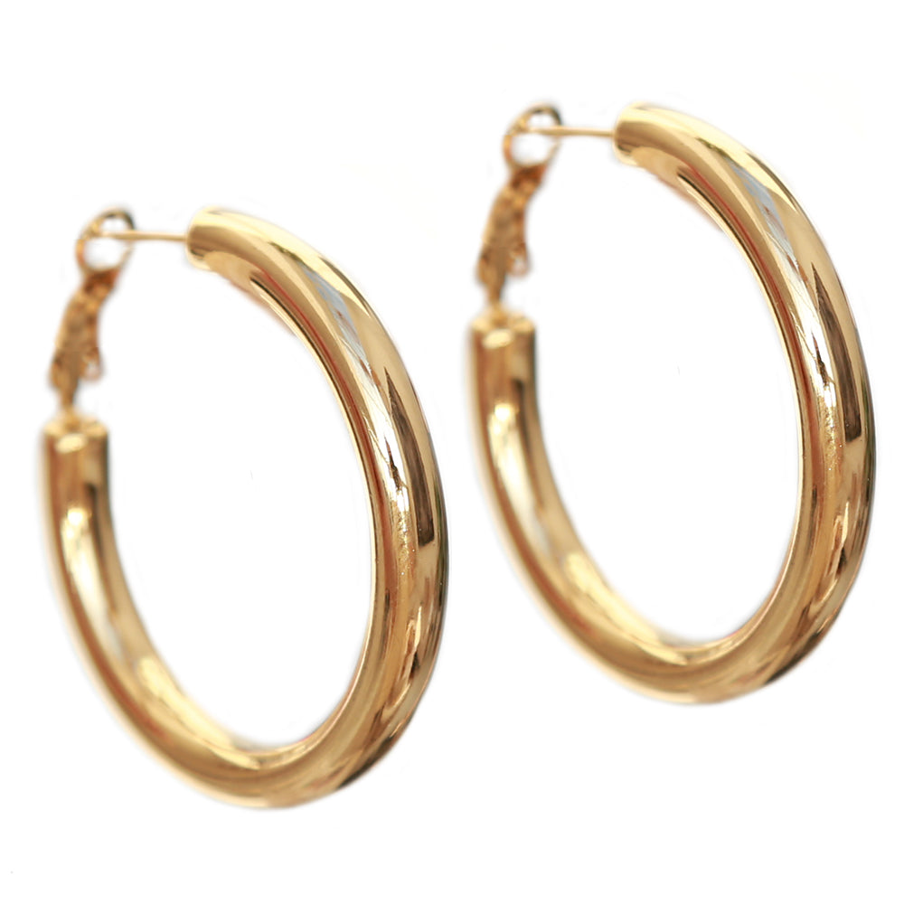Aros dorados medianos