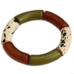 Bracelet penne splash olive