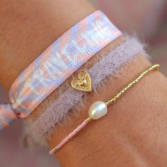 Brazalete Miyuki Perla Rosa