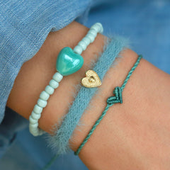 Pulsera azul esponjosa