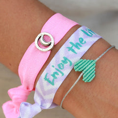 Bracelet turquoise heart argent