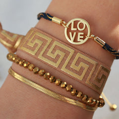 Brazalete amor azul medianoche