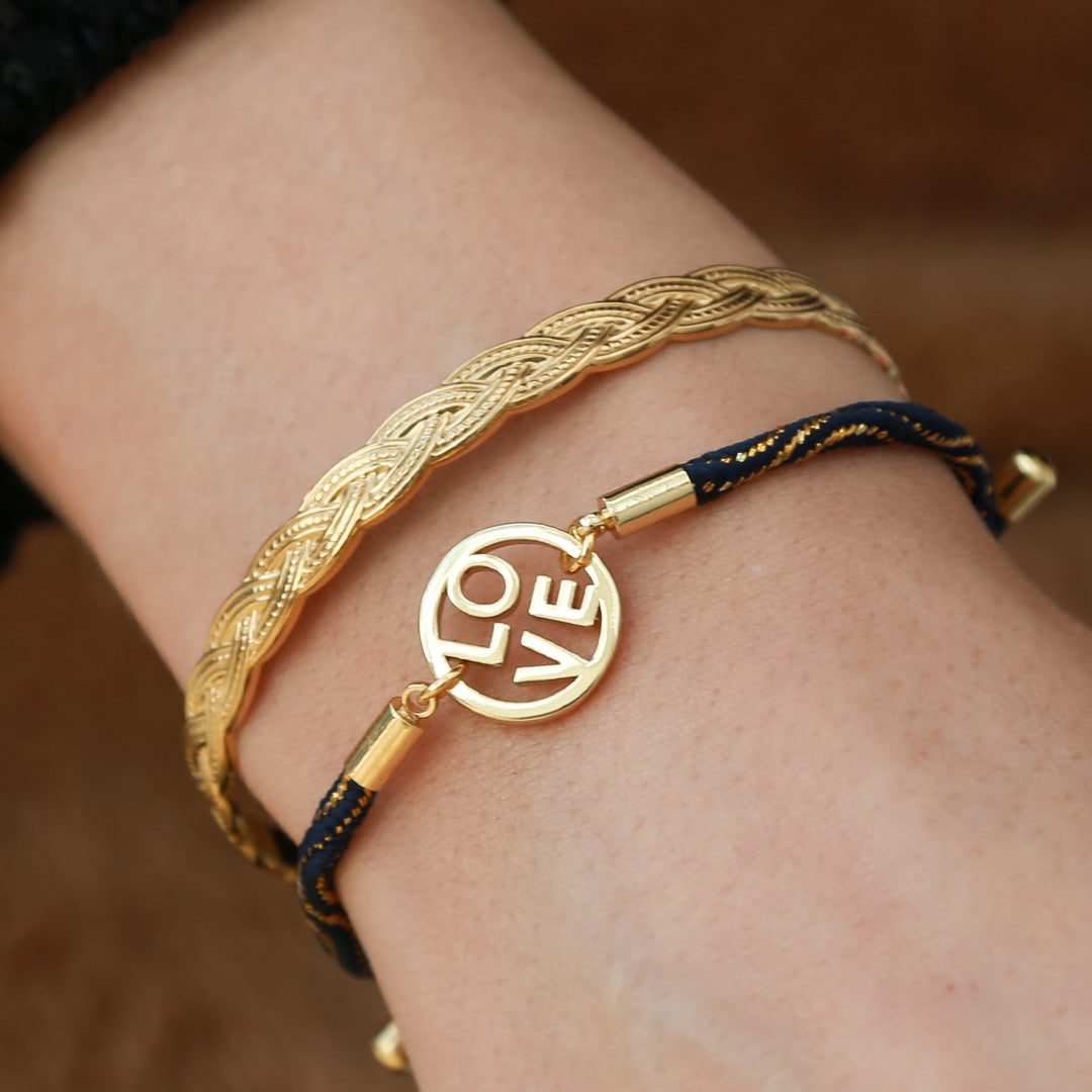 Brazalete amor azul medianoche