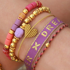 Pulsera tejida soñadora
