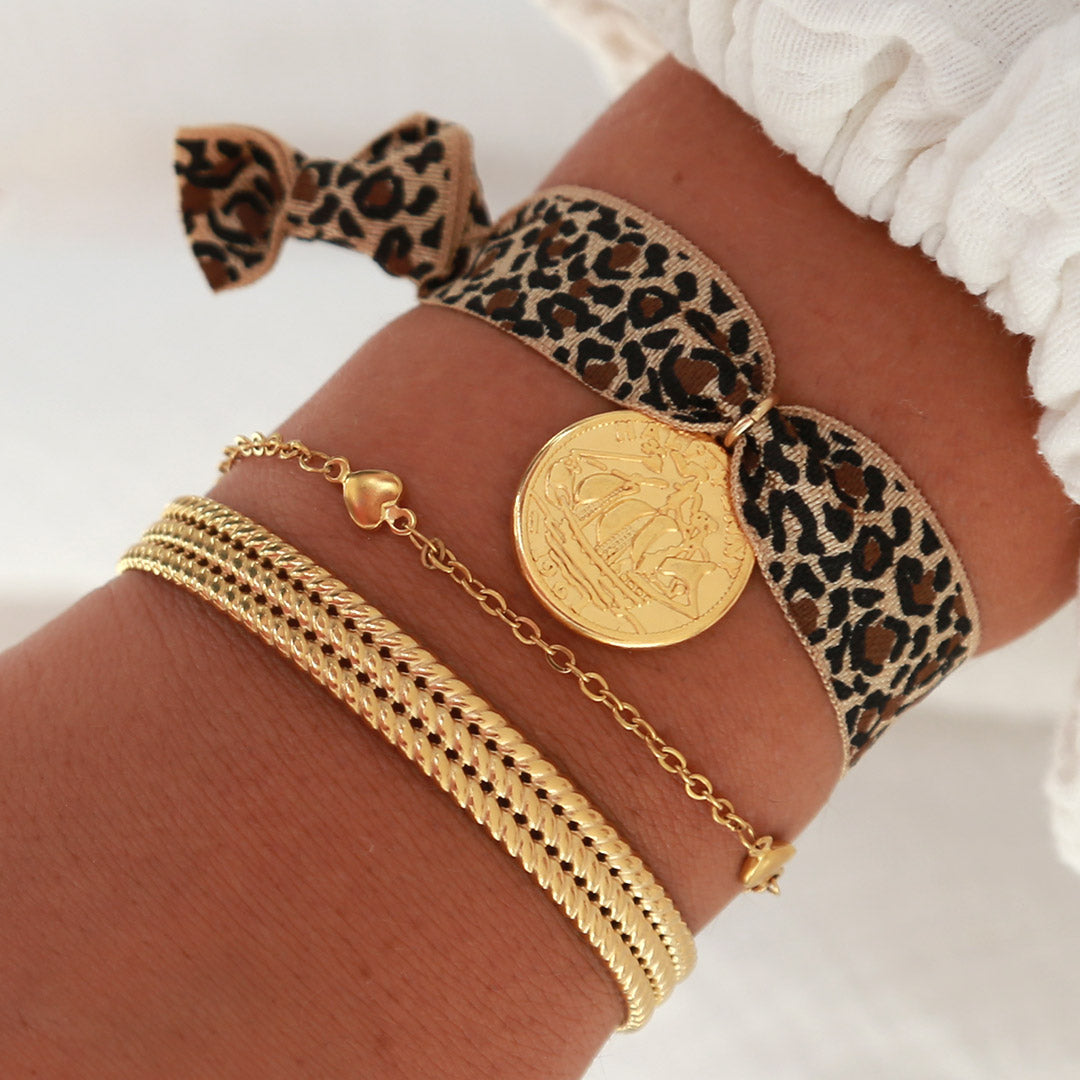 Gouden armband heart for you
